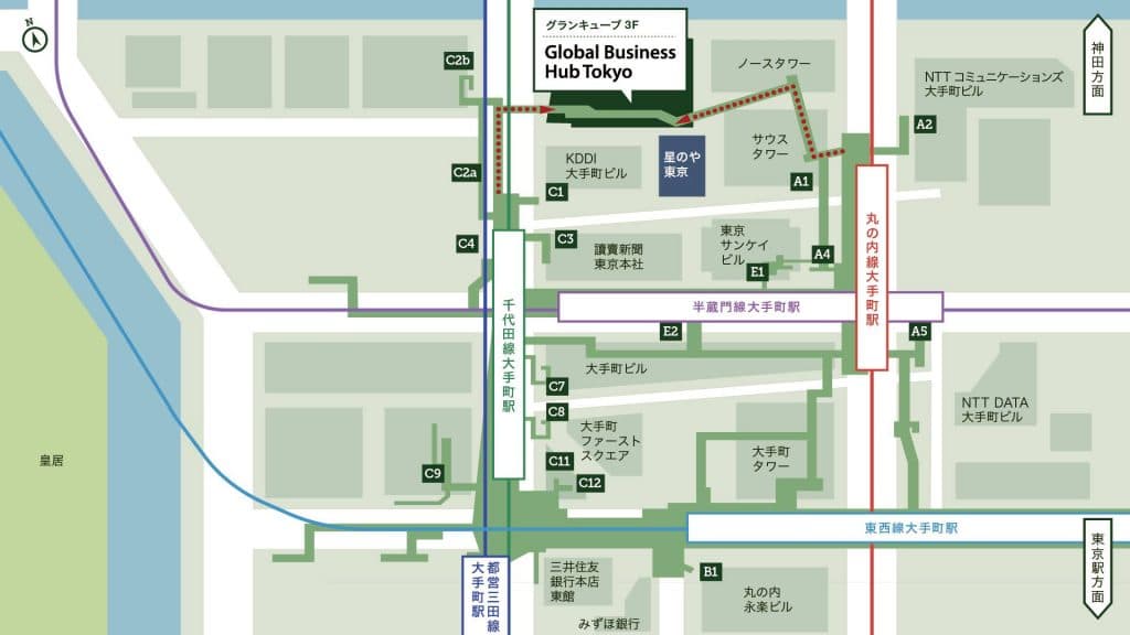 Global Business Hub Tokyo 内観