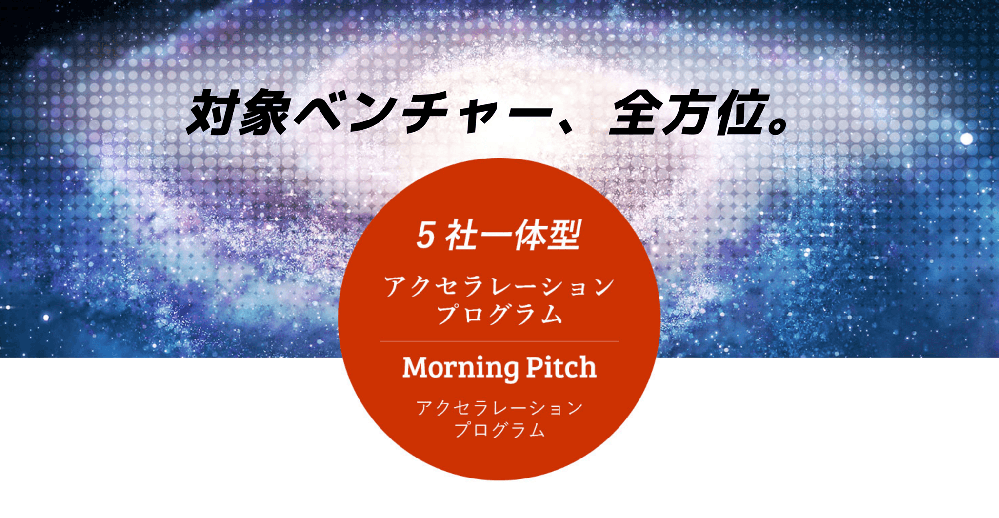 ＜参加ベンチャー企業募集中＞Morning Pitch Acceleration Program