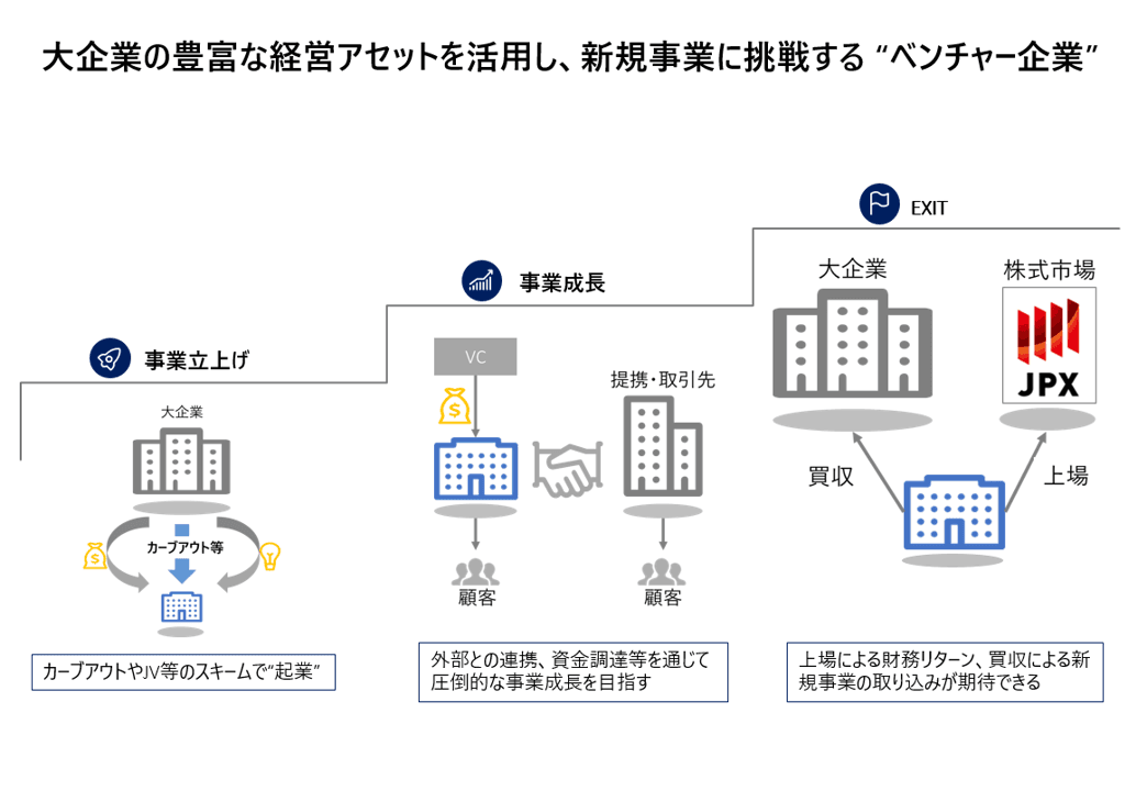 大企業発ベンチャーの成長