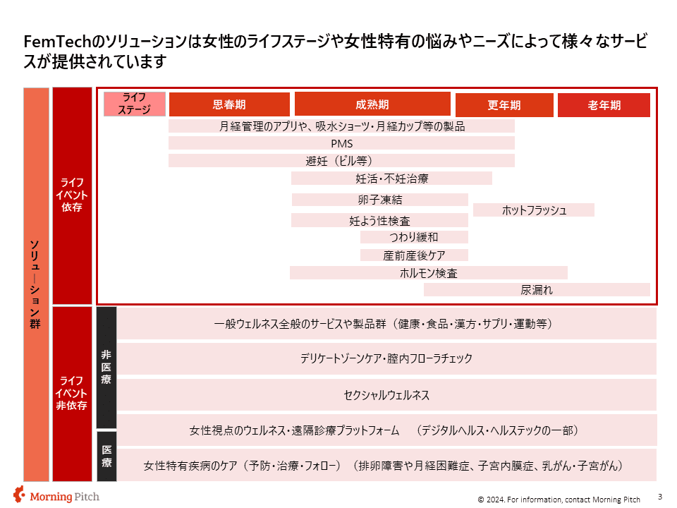 フェムテックの分野